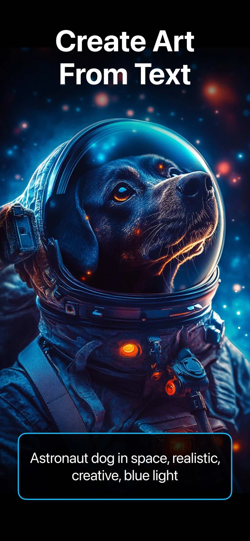 Pix turning a text prompt into an astronaut dog image