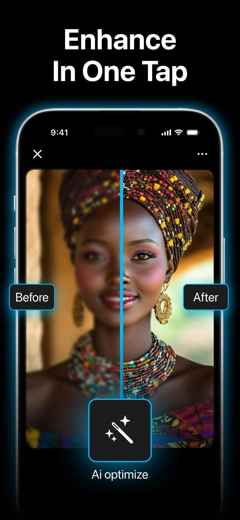 Pix demonstrating photo enhancement